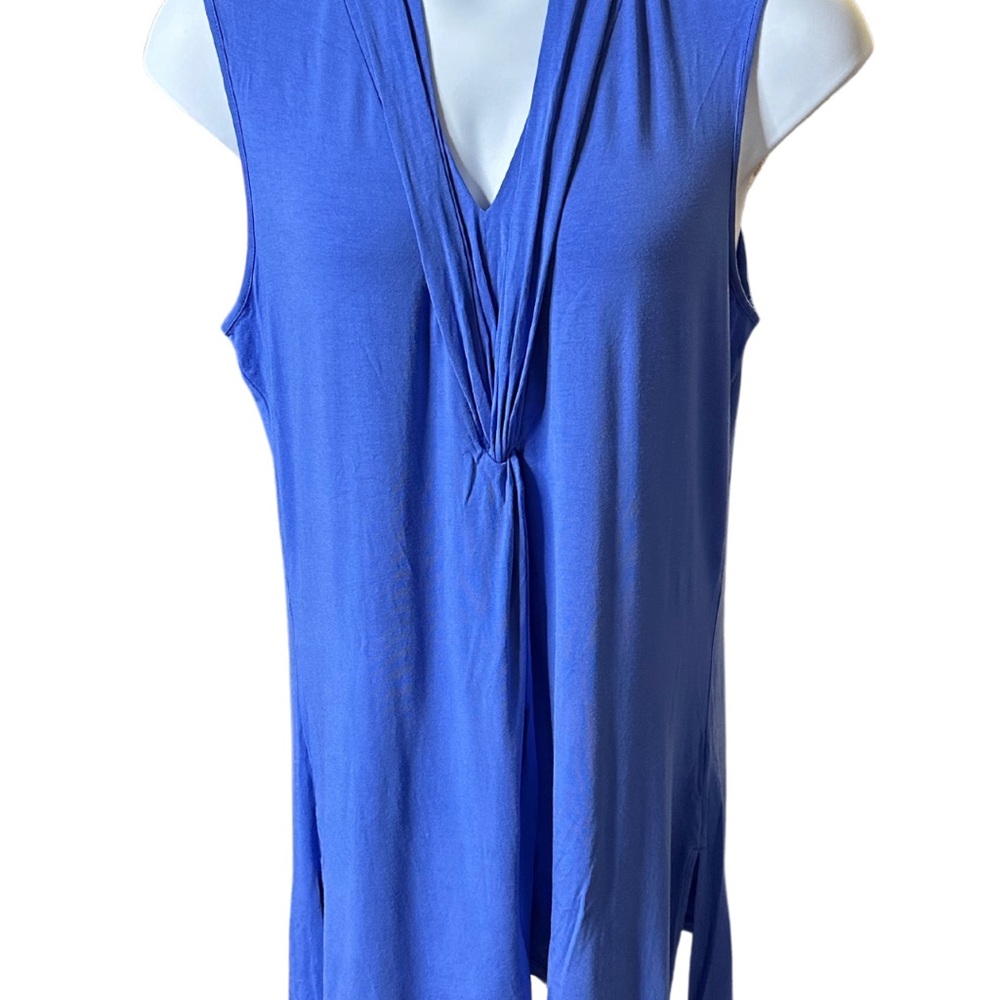 Soft Surroundings Sleeveless Tunic, Periwinkle, Size Large - Picture 3 of 3